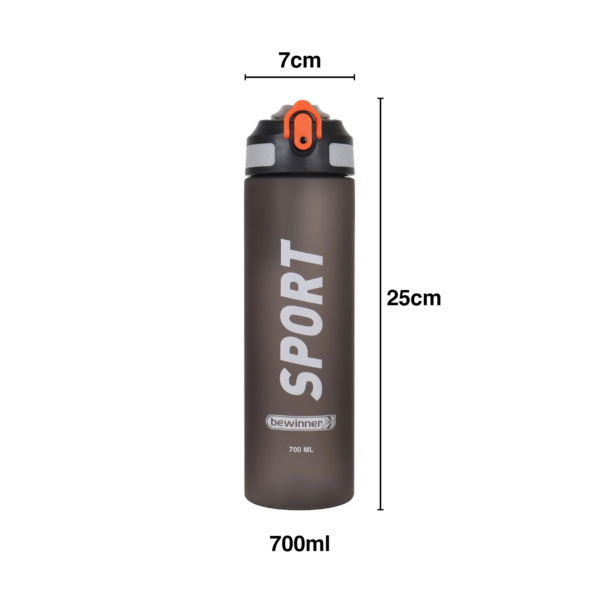 Garrafa Água Bewinner Sport 700ml 7X25cm