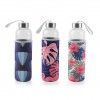 Garrafa gua Vidro com Capa 600ml 7X25cm