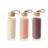 Garrafa gua Vidro / Silicone 400ml 6X20cm