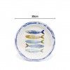 Prato Carto Peixe Redondo 20cm Pack 10