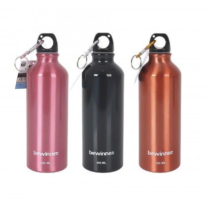 Garrafa �gua Alum�nio Bewinner Redondo 500ml 6.5X21cm