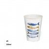 Copo Carto Peixe Redondo 330ml Pack 8