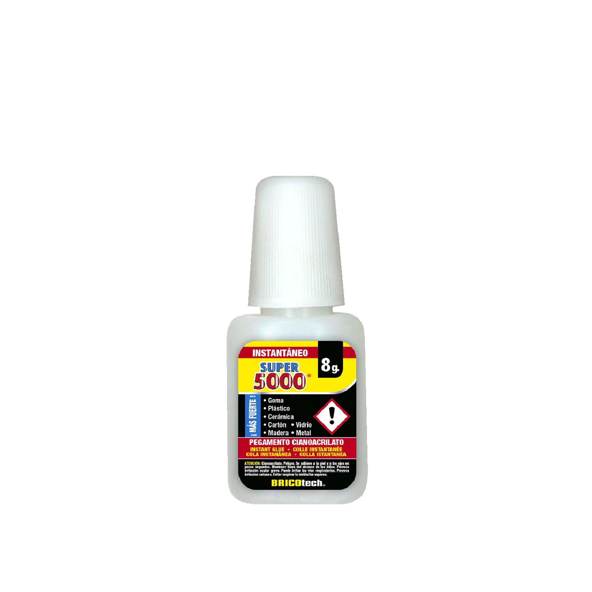 Cola Instantânea Bricotech Super 5000 Pincel 8gr