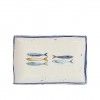 Travessa Cermica Peixe Retangular 30X20cm
