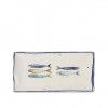 Travessa Cerâmica Peixe Retangular 30X15cm Travessa Cerâmica Peixe Retangular 30X15cm