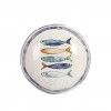 Prato Cermica Peixe Raso Liso 26X2cm