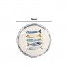 Prato Cermica Peixe Sobremesa 20X2cm