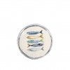 Prato Cermica Peixe Sobremesa 20X2cm