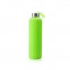 Garrafa Água Vidro / Silicone 600ml 7.2X25.4cm Garrafa Água Vidro / Silicone 600ml 7.2X25.4cm