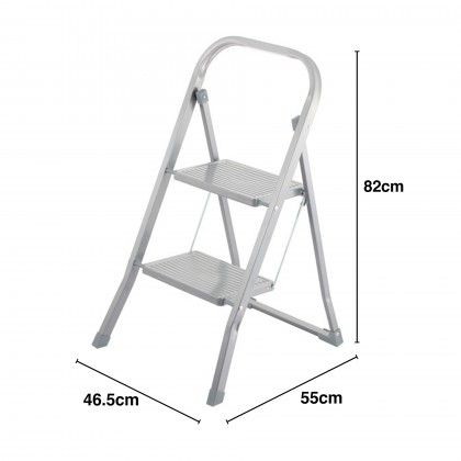 Escadote Dobrvel 2 Degraus 46.5X55X82cm
