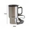 Caneca Viagem Inox com Carregador Carro 400ml 17cm