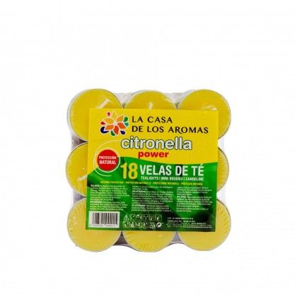 Vela Citronela Tealights Redondo 3.8cm Pack 18 Vela Citronela Tealights Redondo 3.8cm Pack 18