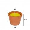 Vela Citronela Vaso Barro 45gr 8X5.7cm