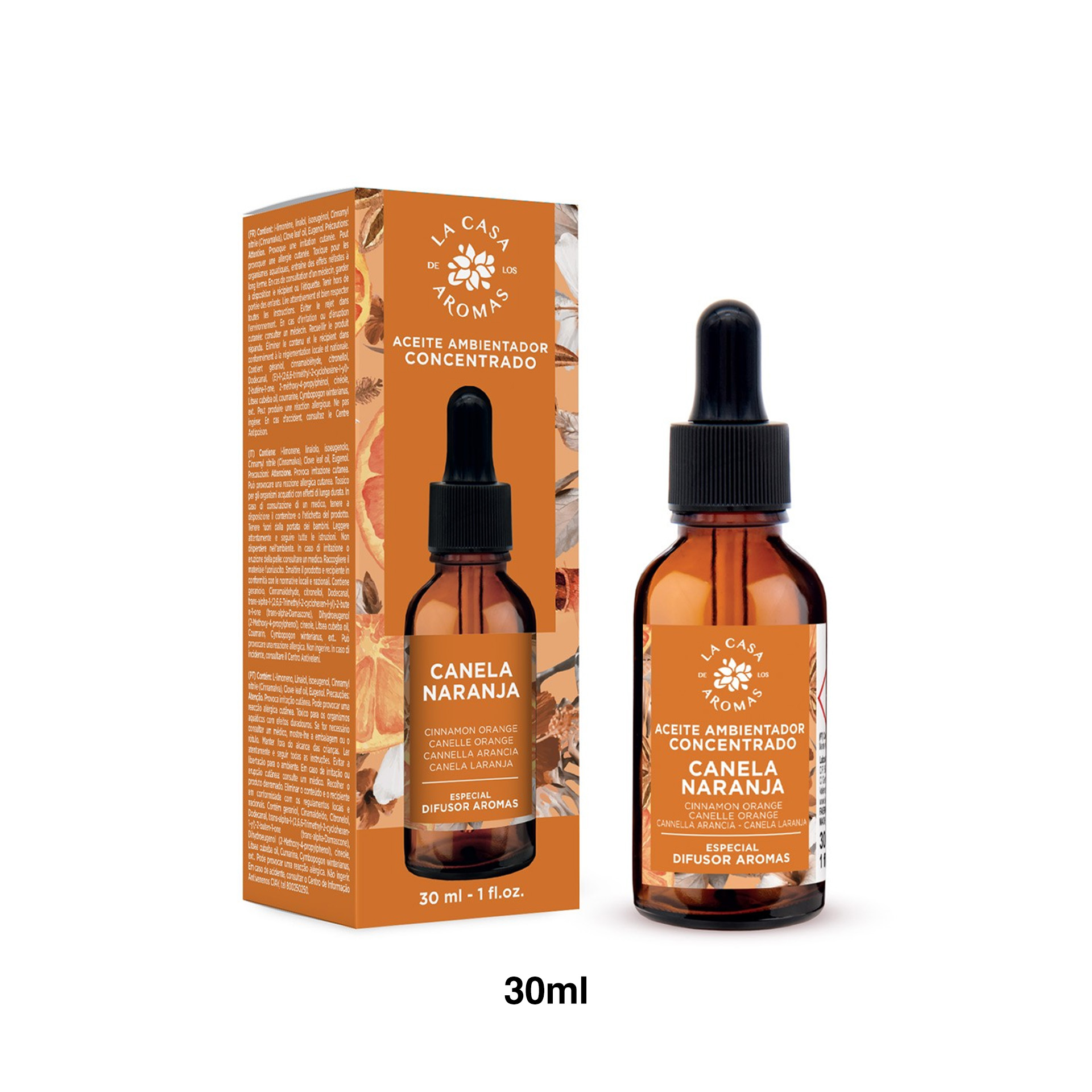 Óleo Aromático Canela/Laranja 30ml