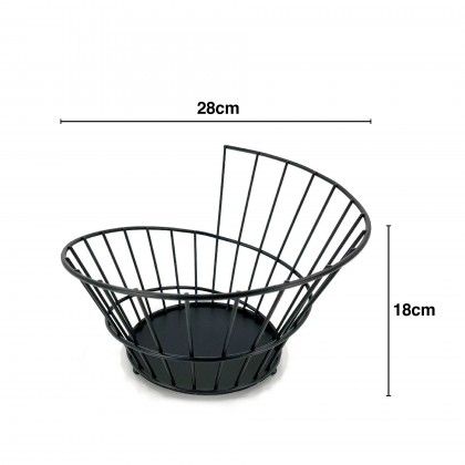 Fruteira Metal My Bar Redondo 28X18cm Fruteira Metal My Bar Redondo 28X18cm