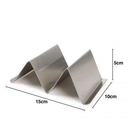 Suporte 2 Tacos Inox 15X10X5cm