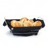 Cesto Po Metal / Tecido Retangular Preto 29X20X11.7cm