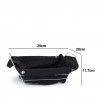 Cesto P�o Metal / Tecido Retangular Preto 29X20X11.7cm