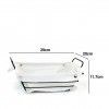 Cesto Pão Metal / Tecido Retangular Branco 29X20X11.7cm Cesto Pão Metal / Tecido Retangular Branco 29X20X11.7cm