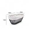 Cesto Po Metal / Tecido Oval 25X13X10cm