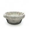 Cesto Po Metal / Tecido Redondo 23X10cm
