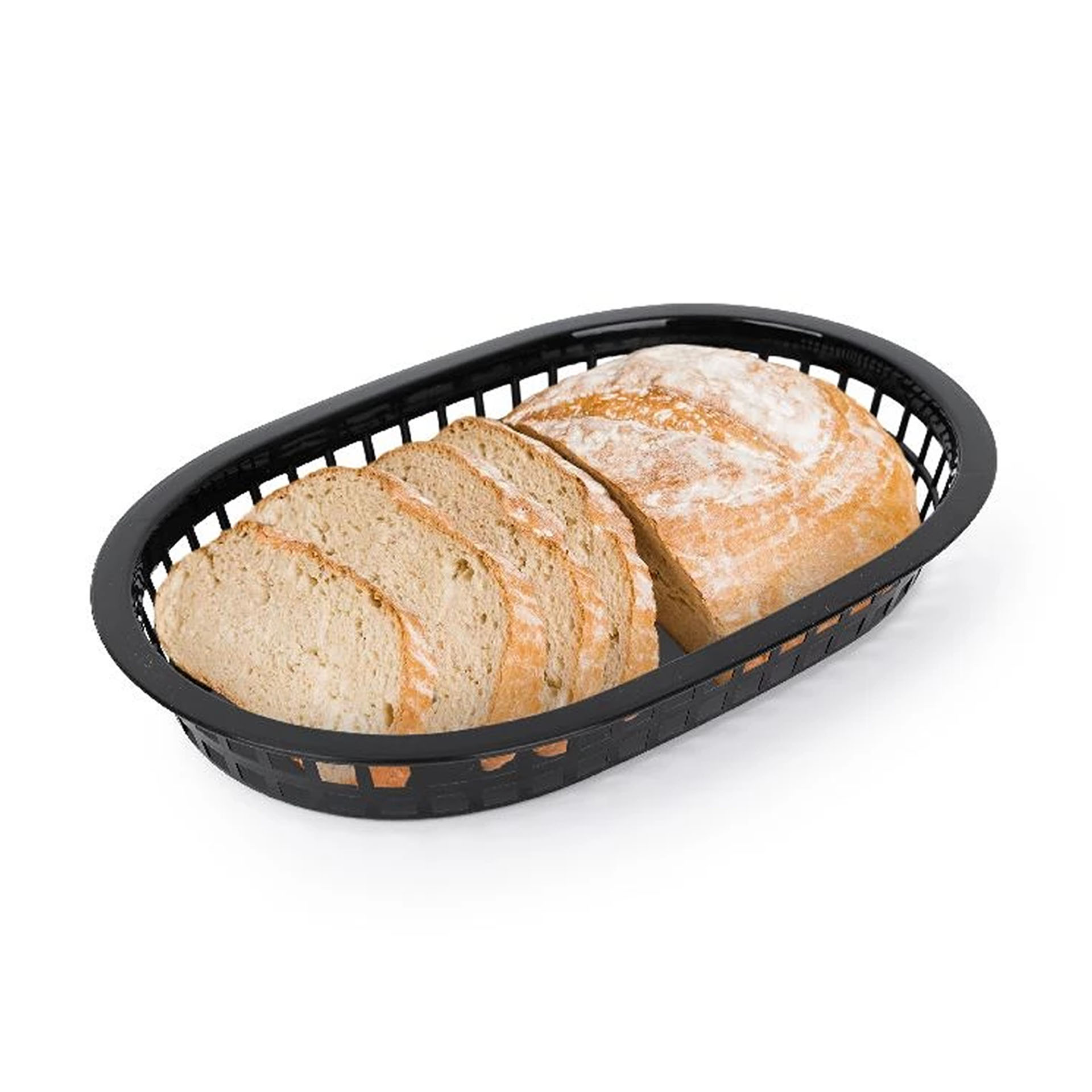 Cesto Pão Plástico Oval 27.4X17.5X4cm