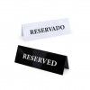 Placa Reservado Acrlico 15X5cm