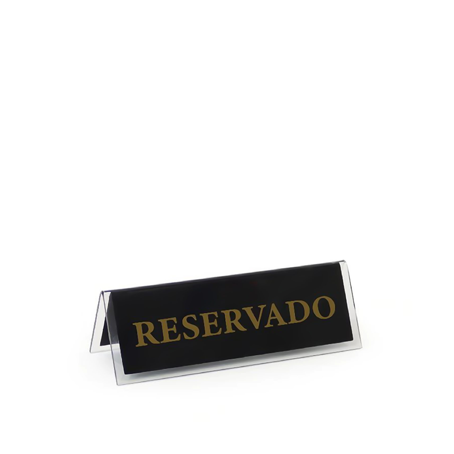 Placa Reservado Acrílico 12X4cm