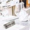 Placa Reservado Inox 12X5.8X4.3cm