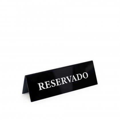 Placa Reservado Acrlico 15X5cm