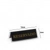 Placa Reservado Acrlico 12X4cm