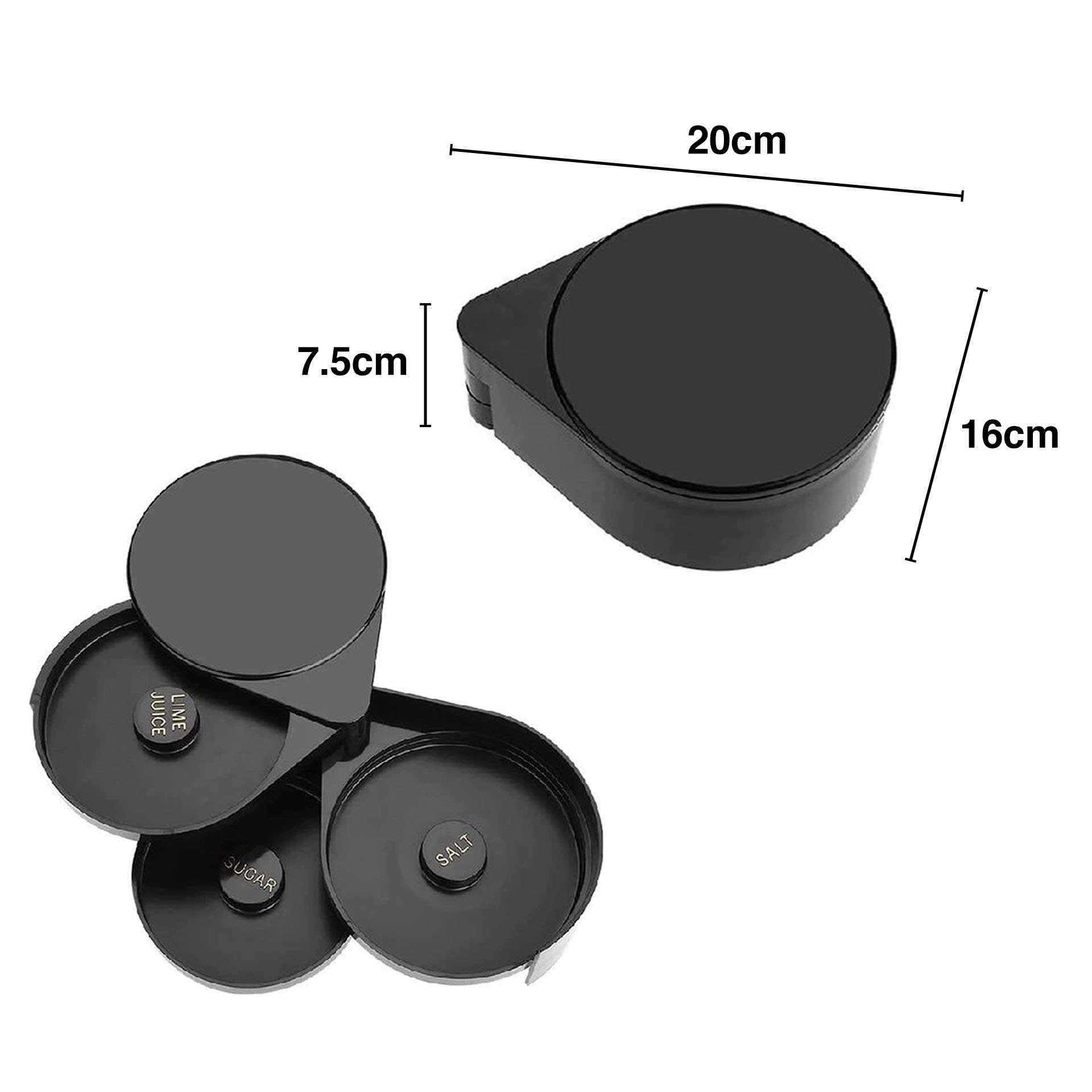 Suporte para Copos 3 Compartimentos 20X16X7.5cm