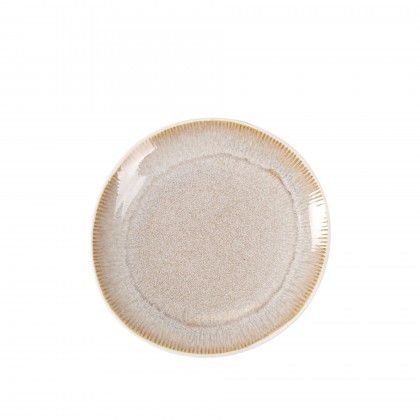 Prato Sobremesa Calobra Redondo Creme 16.6cm