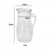 Jarro Vidro com Tampa 1800ml 16X10X24cm