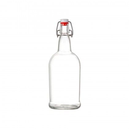 Garrafa Vidro Tampa Hermtica 1000ml 9.8X28cm