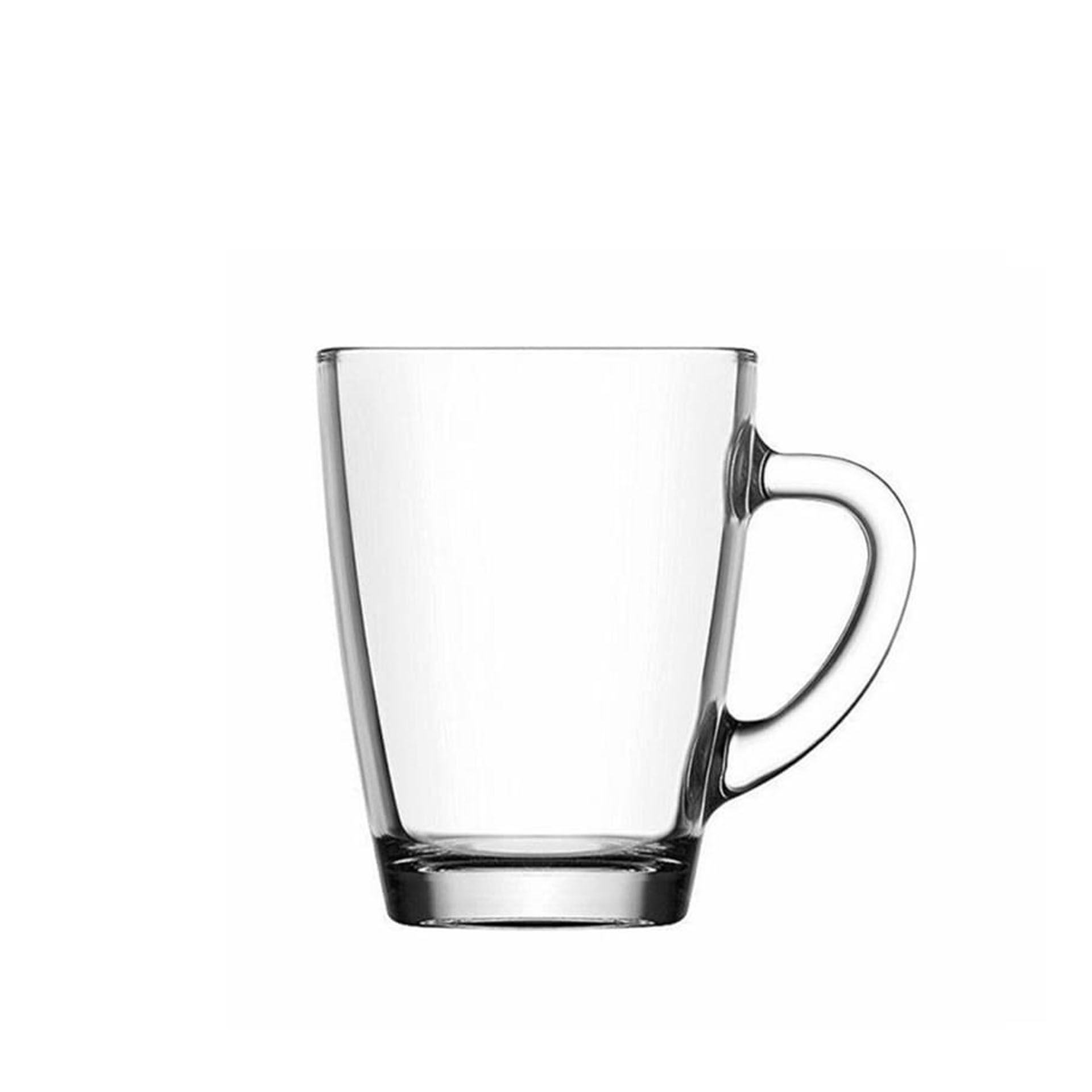 Caneca Vidro Vega com Asa 300ml 11X8X10.6cm Pack 6
