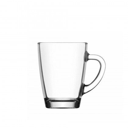 Caneca Vidro Vega com Asa 250ml 10X7.5X10cm Pack 6
