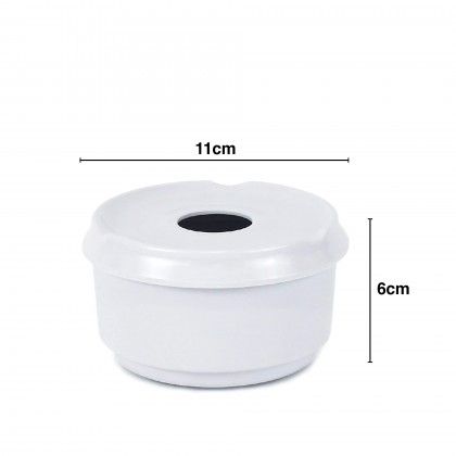 Cinzeiro gua Melamina Branco 11X6cm