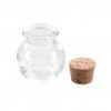 Frasco Vidro Tampa Cortia Redondo 50ml 5X6cm