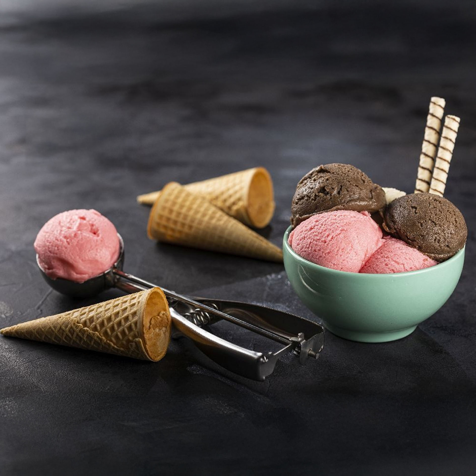 Colher Gelado Inox 22cm
