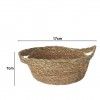 Cesto Vime com Asas Redondo 27X9cm