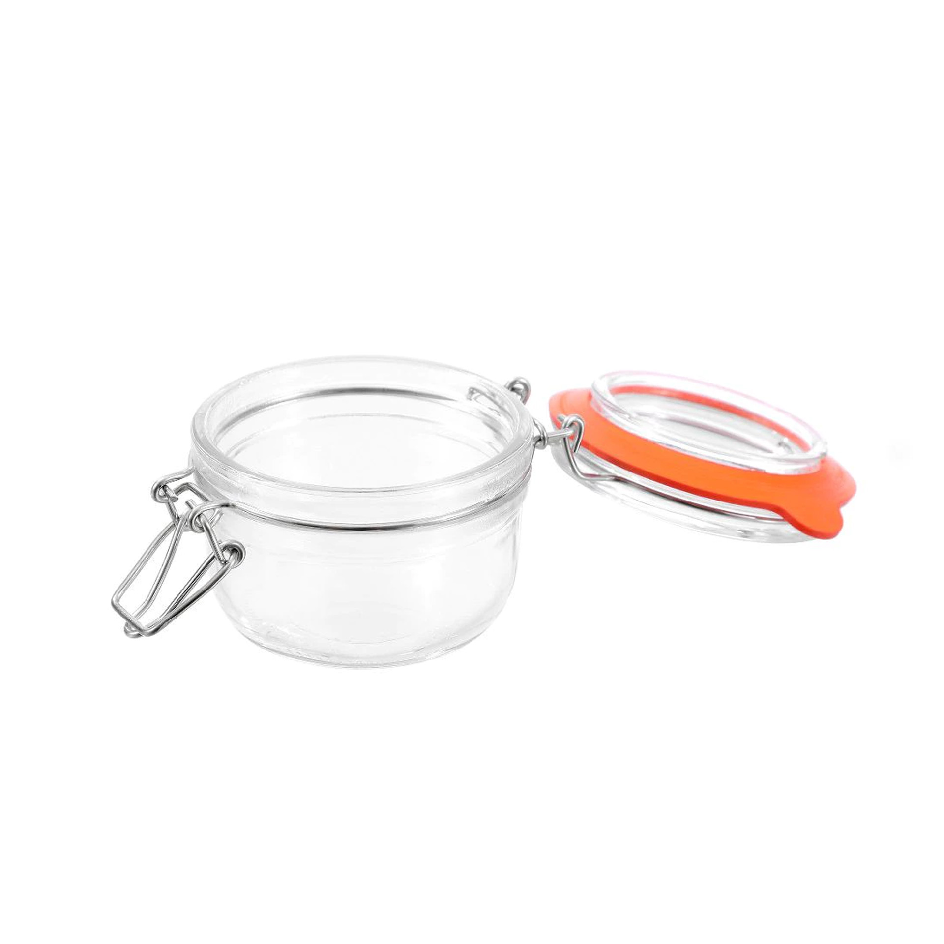 Frasco Hermético Vidro com Clip 150ml