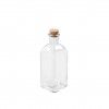 Garrafa Vidro Tampa Cortia Quadrada 700ml 8.5X23cm