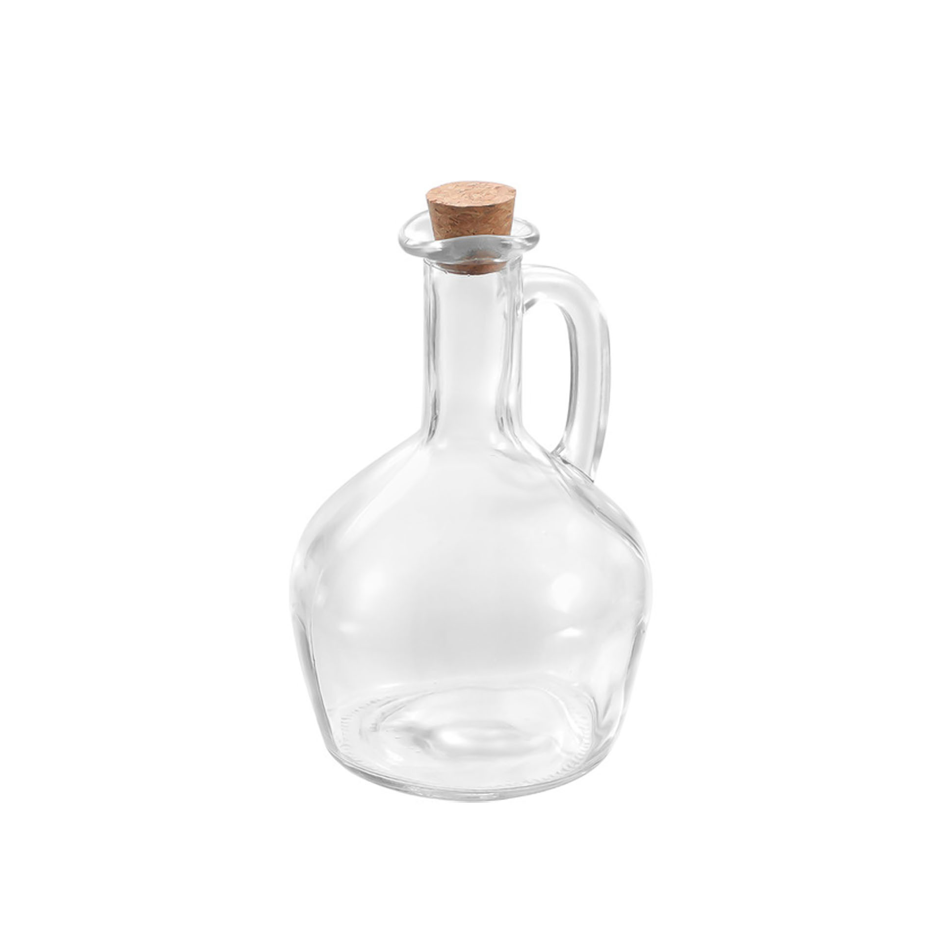 Galheteiro Vidro Rolha Cortiça 350ml 9.8X16cm