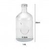 Garrafa Vidro Tampa Metal Gota 1400ml 11.5X23cm