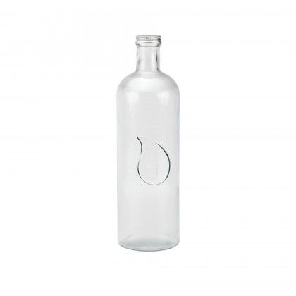 Garrafa Vidro Tampa Metal Gota 1600ml 9.8X32.5cm