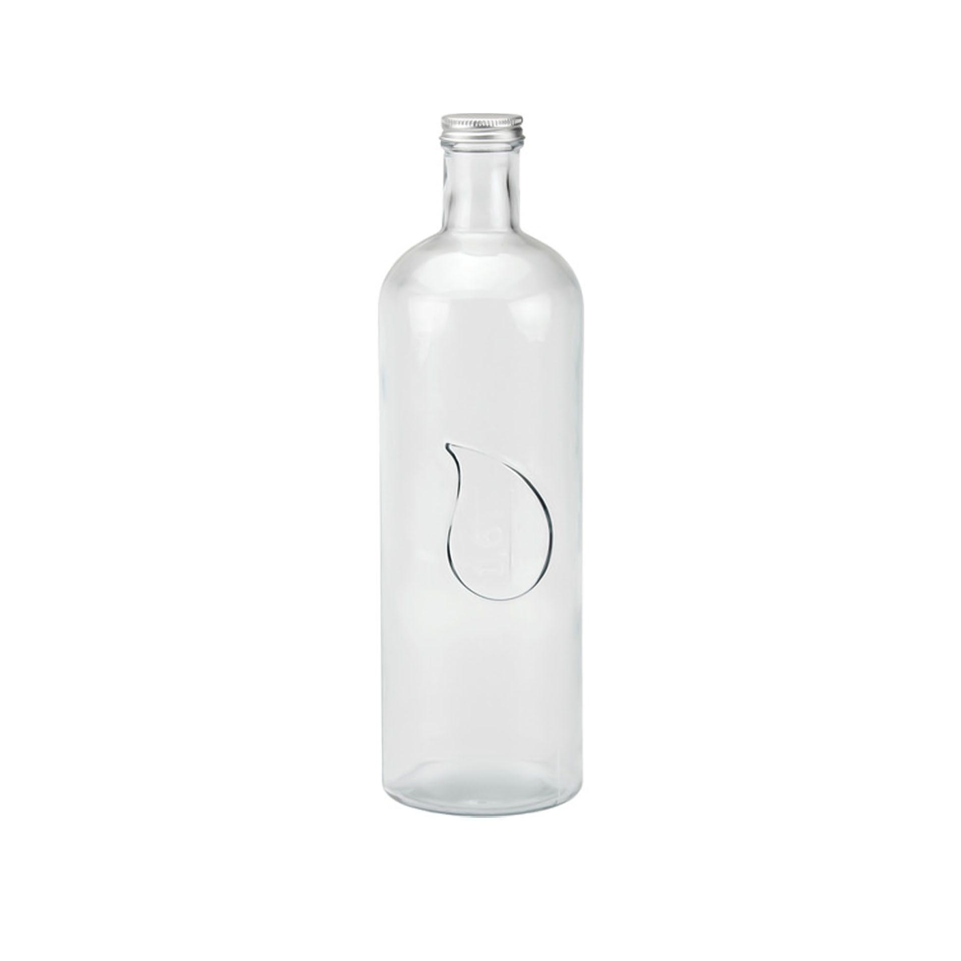 Garrafa Vidro Tampa Metal Gota 1600ml 9.8X32.5cm