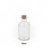 Garrafa Vidro Tampa Cortia Redonda 250ml 6.5X14cm