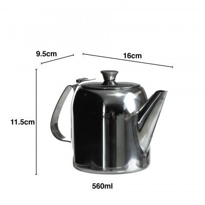 Bule Inox My Bar Prateado 560ml 9.5X16X11.5cm