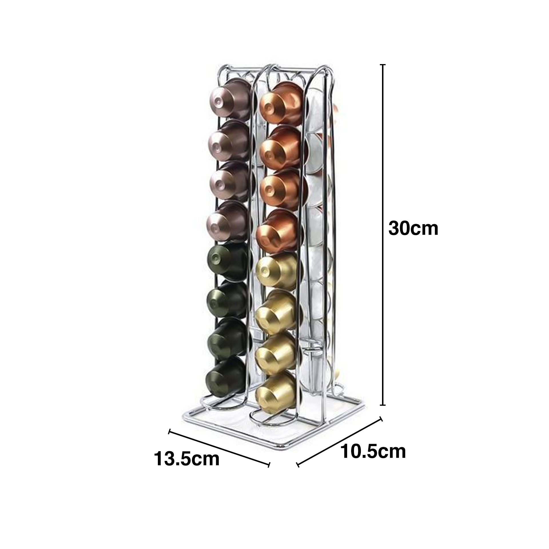 Suporte 32 Cápsulas Café 30X13.5X10.5cm